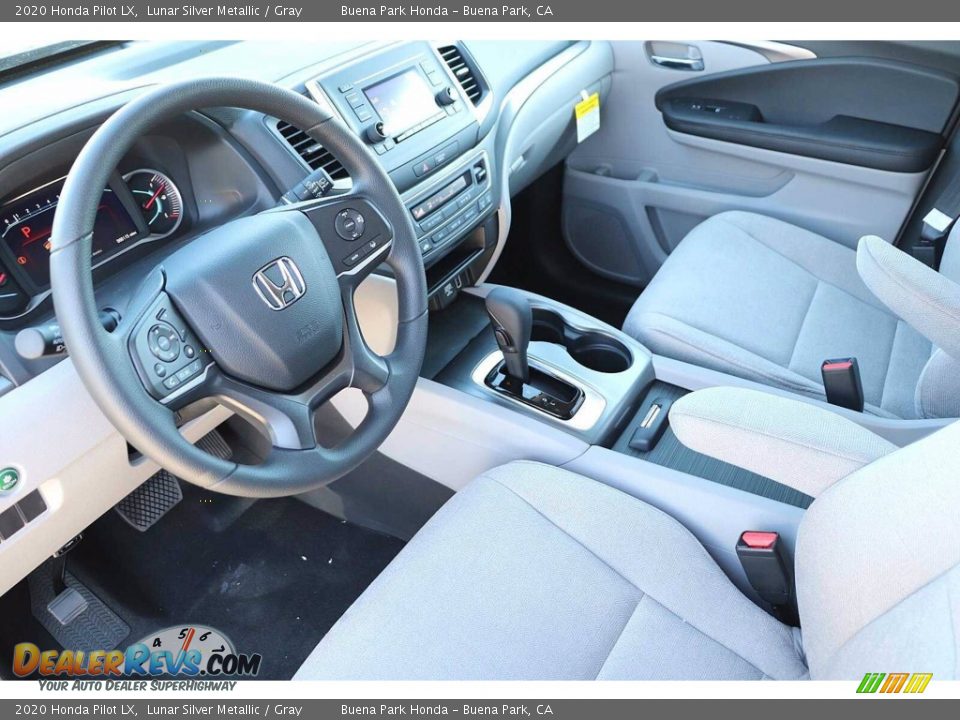 Gray Interior - 2020 Honda Pilot LX Photo #9