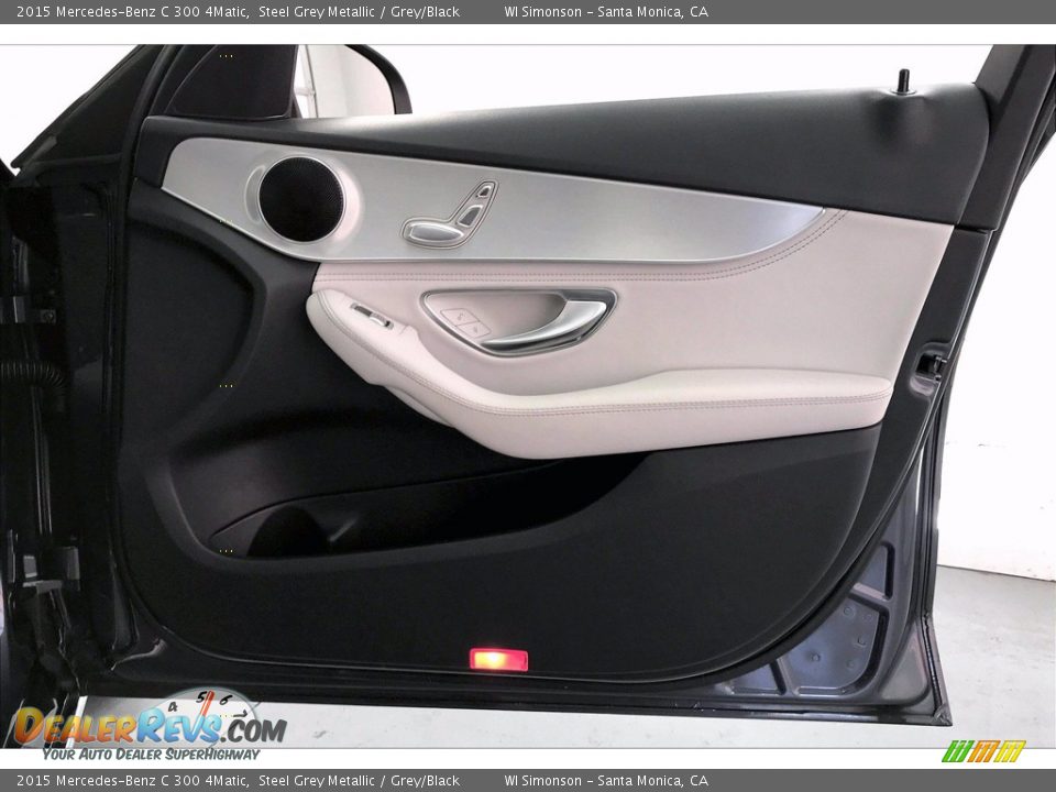 2015 Mercedes-Benz C 300 4Matic Steel Grey Metallic / Grey/Black Photo #30