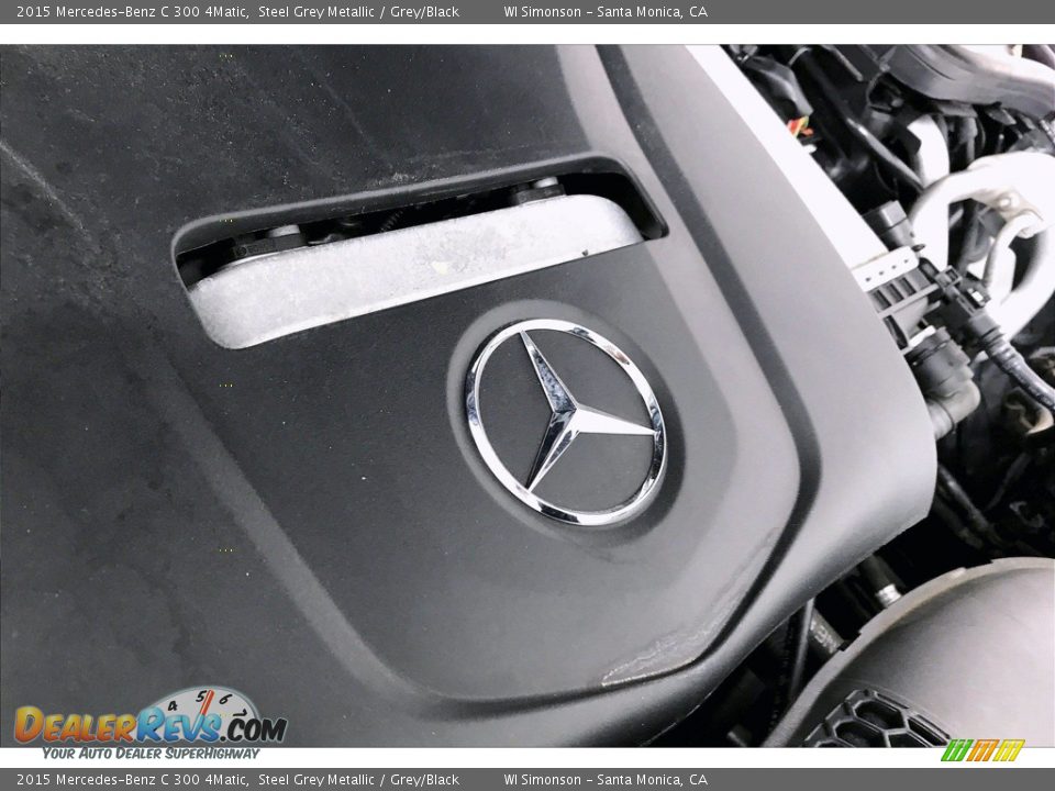 2015 Mercedes-Benz C 300 4Matic Steel Grey Metallic / Grey/Black Photo #31