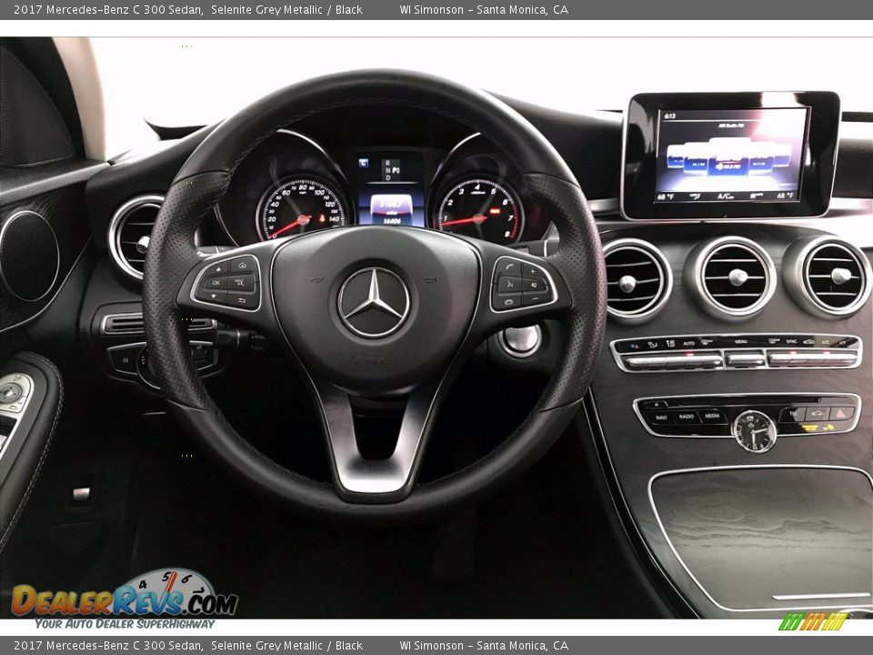 2017 Mercedes-Benz C 300 Sedan Selenite Grey Metallic / Black Photo #4