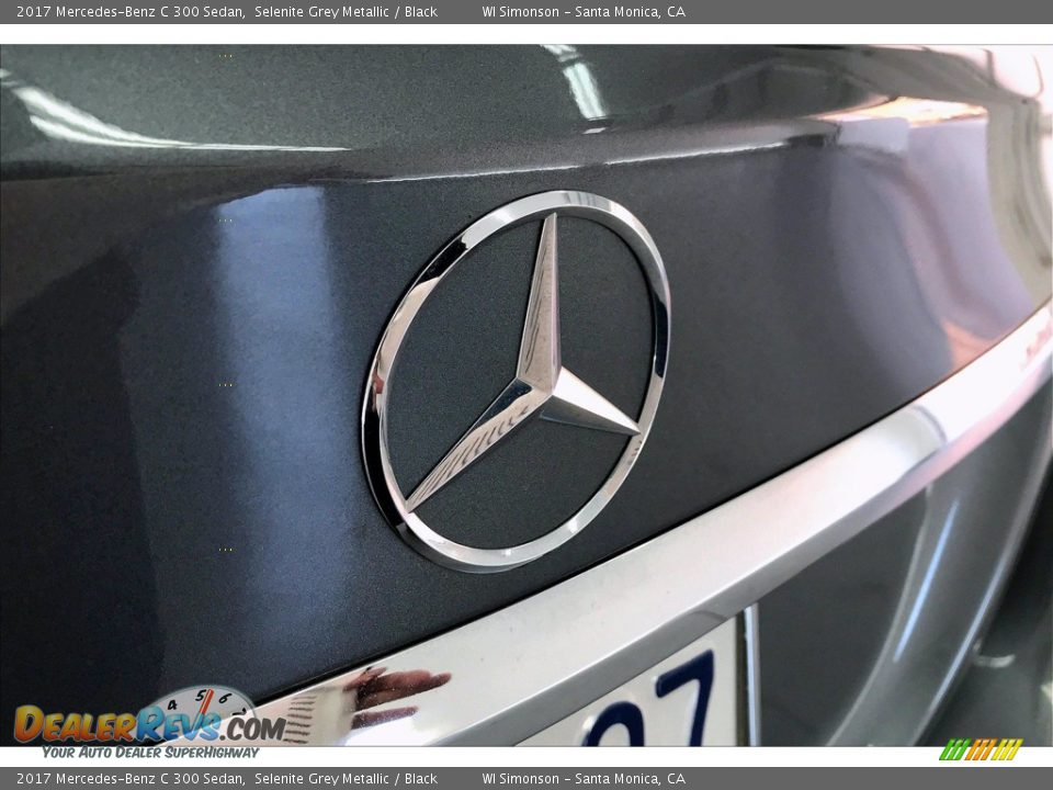 2017 Mercedes-Benz C 300 Sedan Selenite Grey Metallic / Black Photo #7