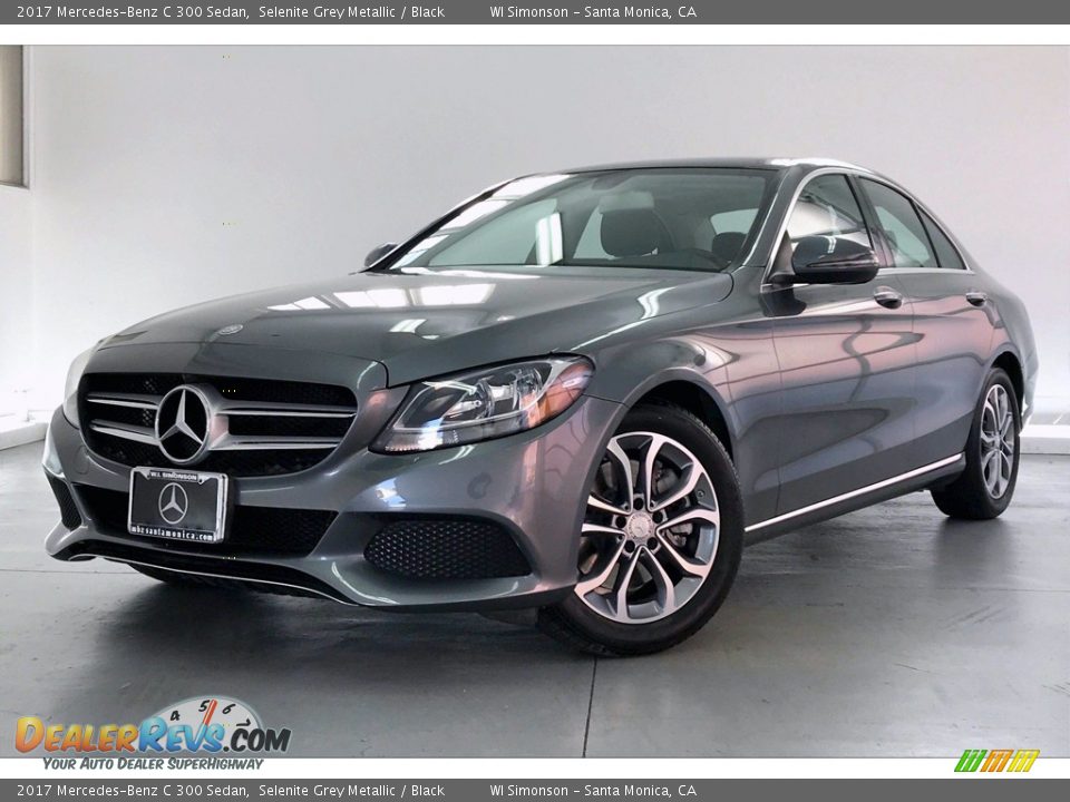 2017 Mercedes-Benz C 300 Sedan Selenite Grey Metallic / Black Photo #12