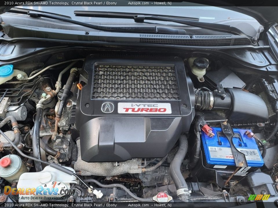 2010 Acura RDX SH-AWD Technology Crystal Black Pearl / Ebony Photo #15