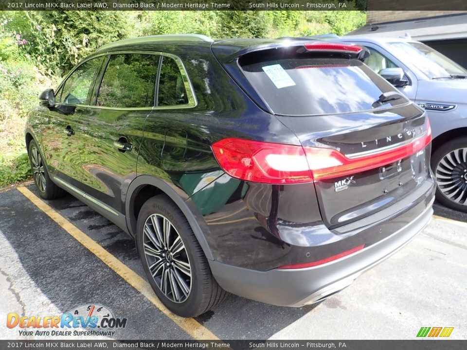 2017 Lincoln MKX Black Label AWD Diamond Black / Modern Heritage Theme Photo #2