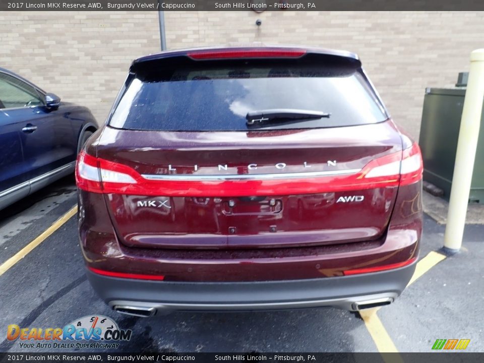 2017 Lincoln MKX Reserve AWD Burgundy Velvet / Cappuccino Photo #3