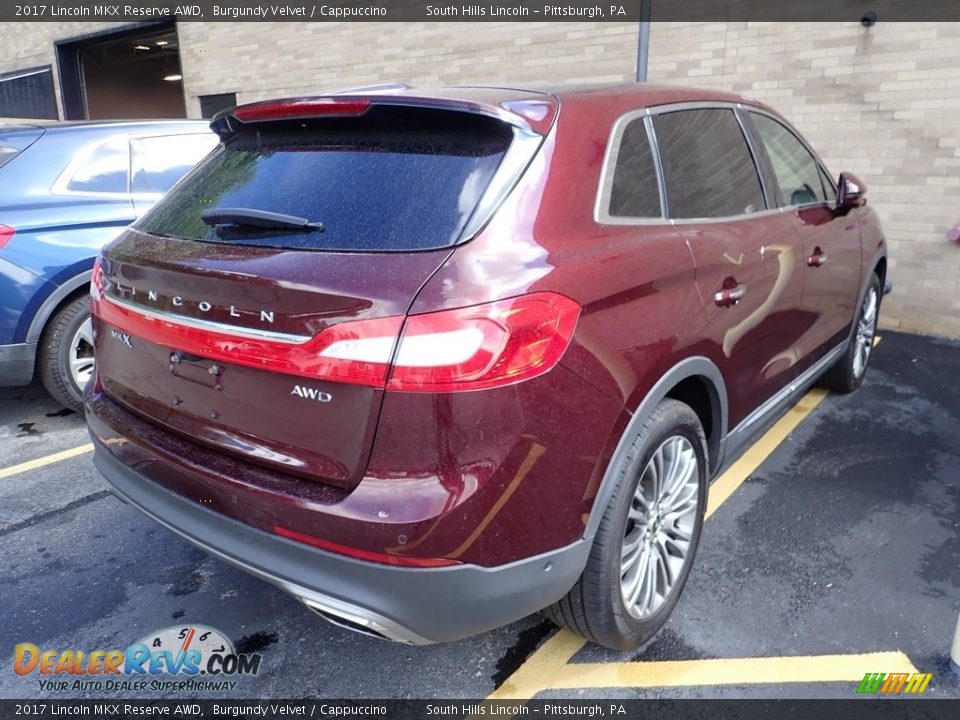 2017 Lincoln MKX Reserve AWD Burgundy Velvet / Cappuccino Photo #4