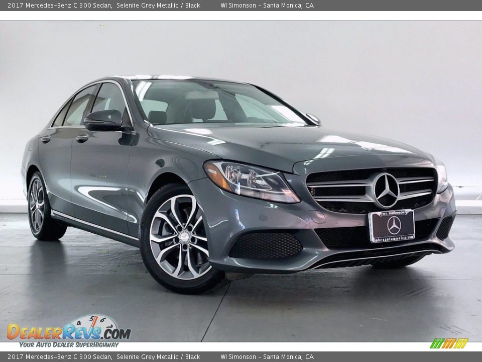 2017 Mercedes-Benz C 300 Sedan Selenite Grey Metallic / Black Photo #34