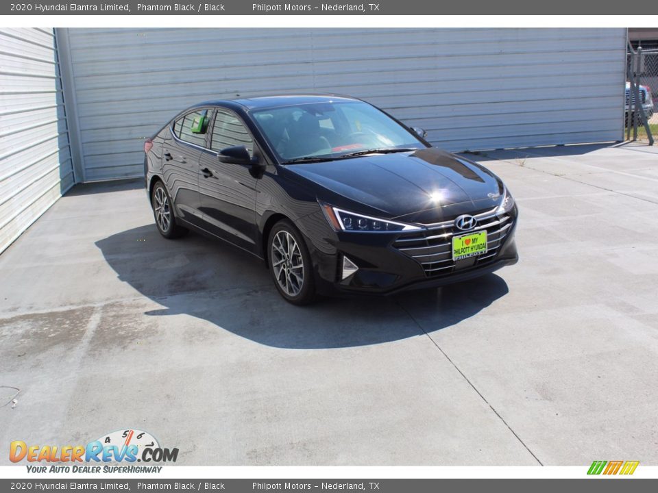 2020 Hyundai Elantra Limited Phantom Black / Black Photo #2