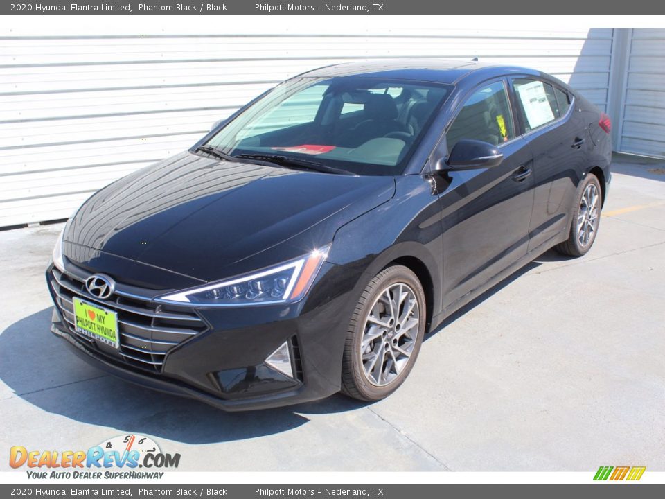2020 Hyundai Elantra Limited Phantom Black / Black Photo #4