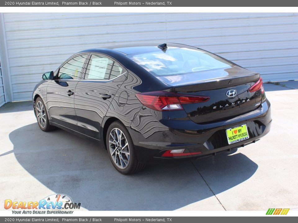 2020 Hyundai Elantra Limited Phantom Black / Black Photo #6
