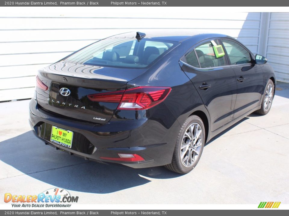 2020 Hyundai Elantra Limited Phantom Black / Black Photo #8