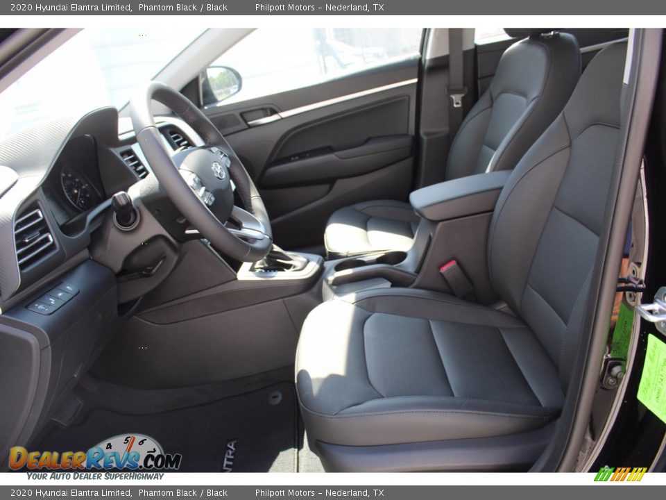 2020 Hyundai Elantra Limited Phantom Black / Black Photo #10
