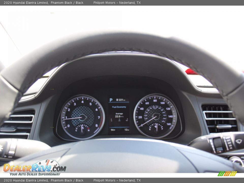 2020 Hyundai Elantra Limited Phantom Black / Black Photo #13