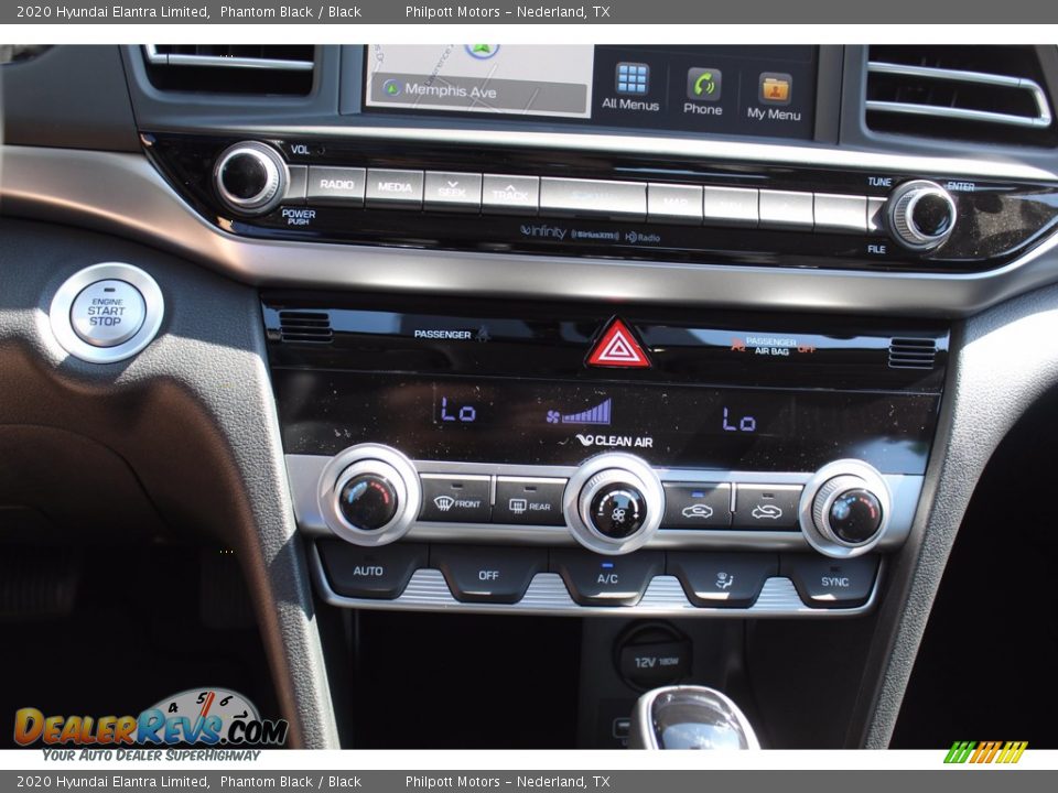 2020 Hyundai Elantra Limited Phantom Black / Black Photo #16