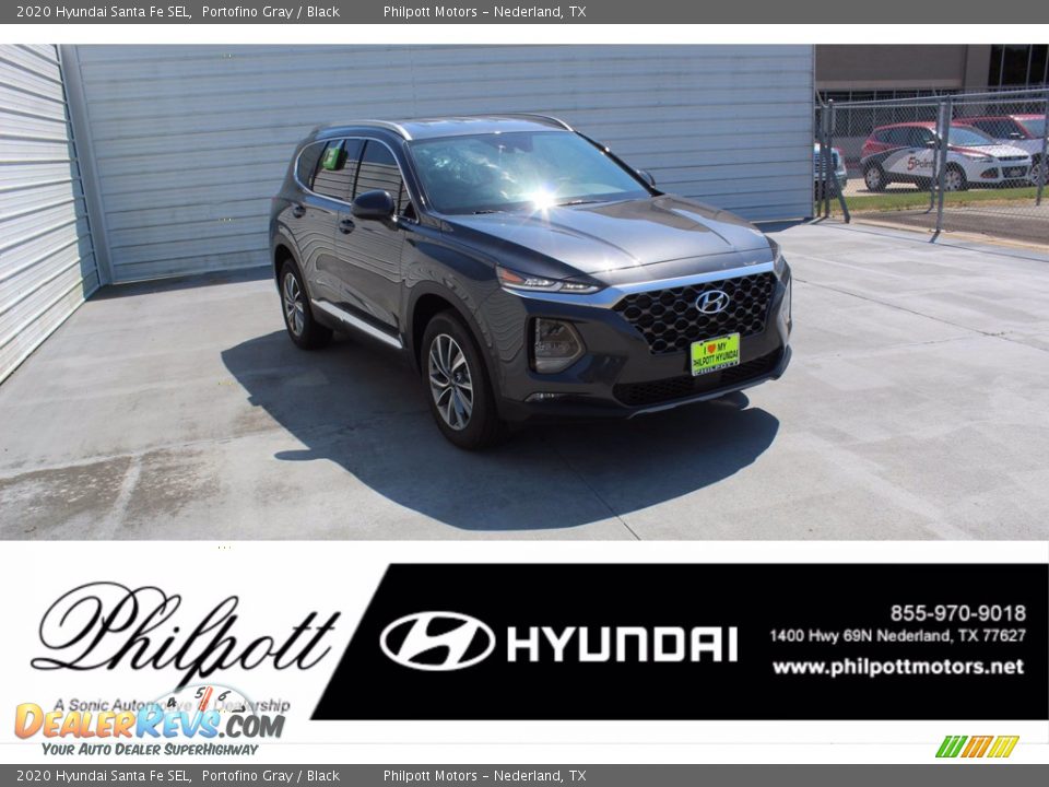 2020 Hyundai Santa Fe SEL Portofino Gray / Black Photo #1