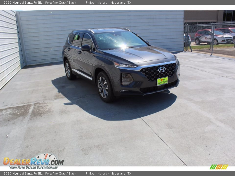 2020 Hyundai Santa Fe SEL Portofino Gray / Black Photo #2