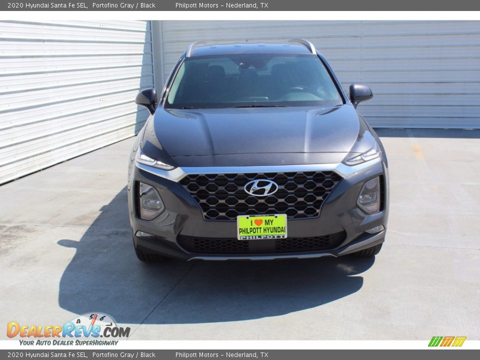 2020 Hyundai Santa Fe SEL Portofino Gray / Black Photo #3