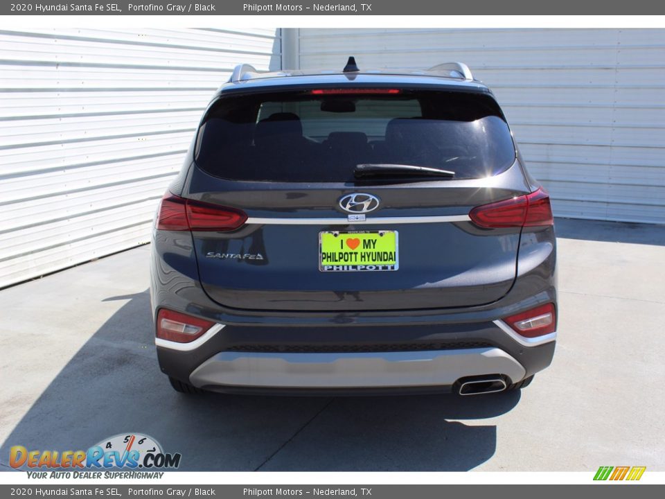 2020 Hyundai Santa Fe SEL Portofino Gray / Black Photo #7