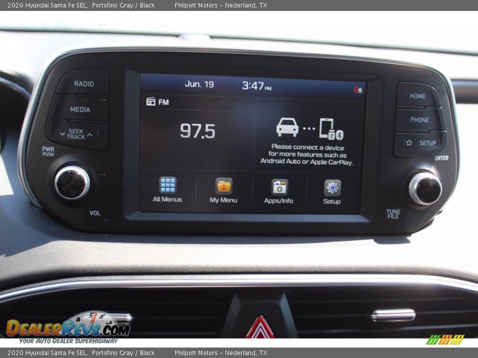 2020 Hyundai Santa Fe SEL Portofino Gray / Black Photo #16