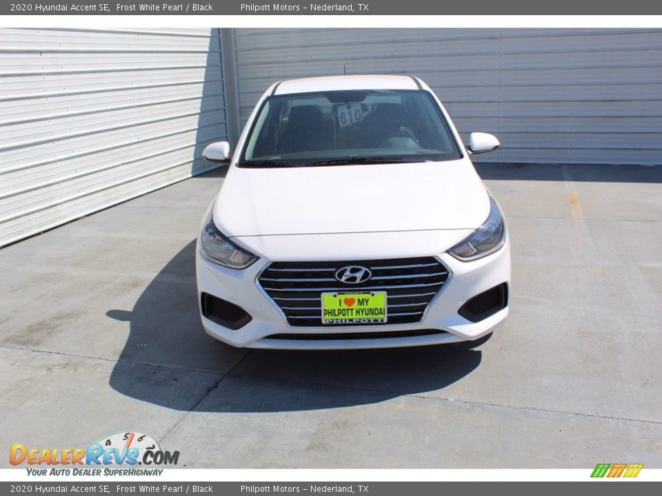 2020 Hyundai Accent SE Frost White Pearl / Black Photo #3