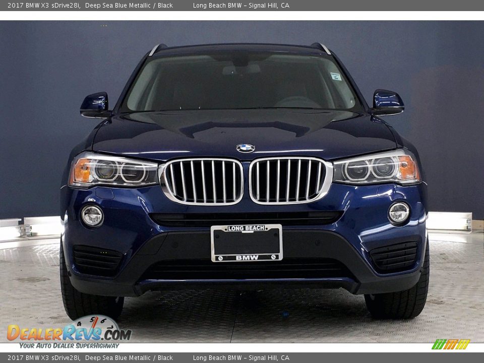 2017 BMW X3 sDrive28i Deep Sea Blue Metallic / Black Photo #2