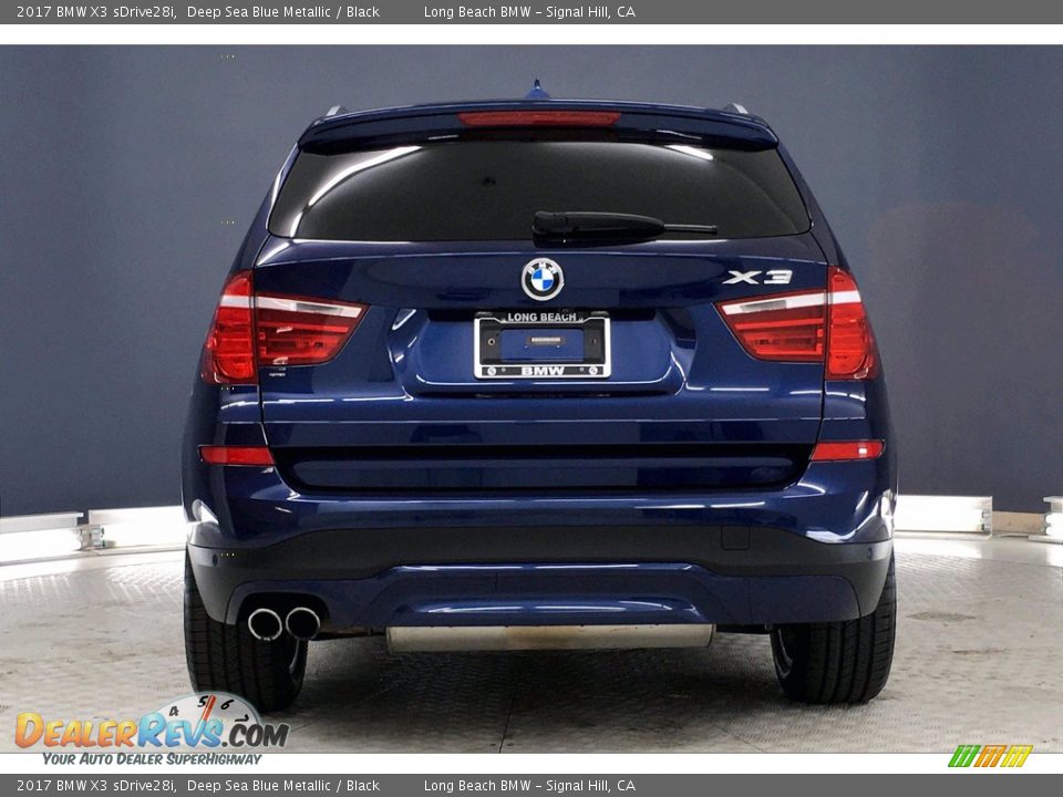 2017 BMW X3 sDrive28i Deep Sea Blue Metallic / Black Photo #3