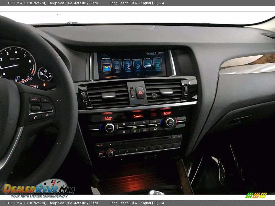 2017 BMW X3 sDrive28i Deep Sea Blue Metallic / Black Photo #5