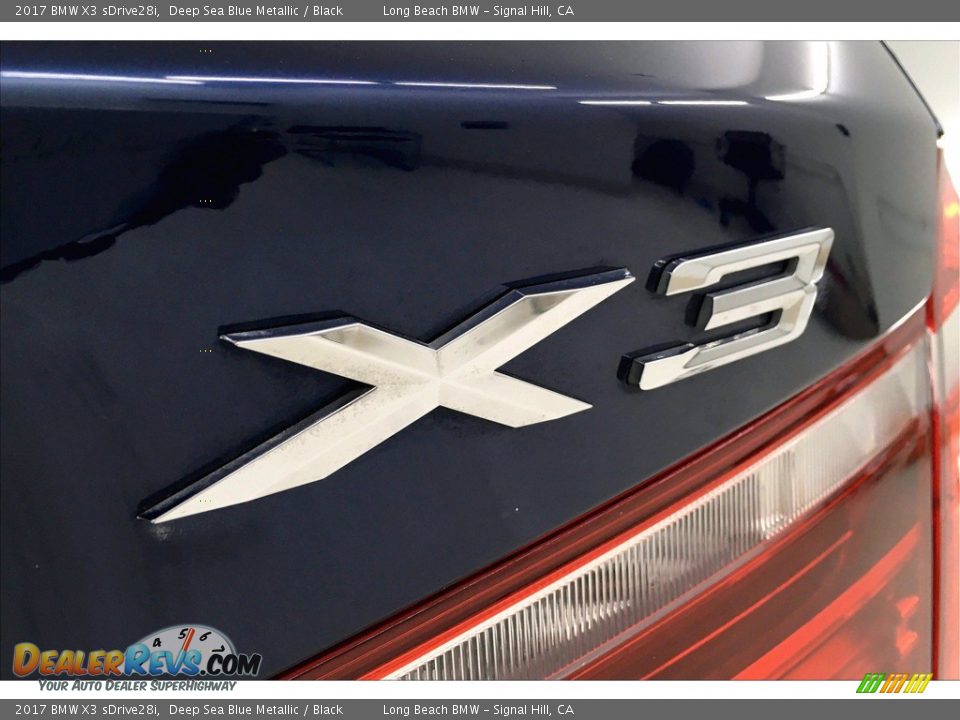2017 BMW X3 sDrive28i Deep Sea Blue Metallic / Black Photo #7