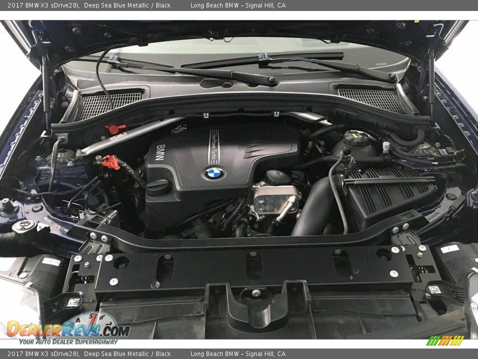 2017 BMW X3 sDrive28i Deep Sea Blue Metallic / Black Photo #9