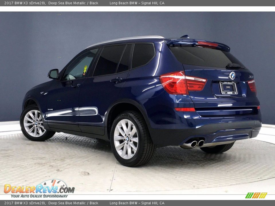 2017 BMW X3 sDrive28i Deep Sea Blue Metallic / Black Photo #10