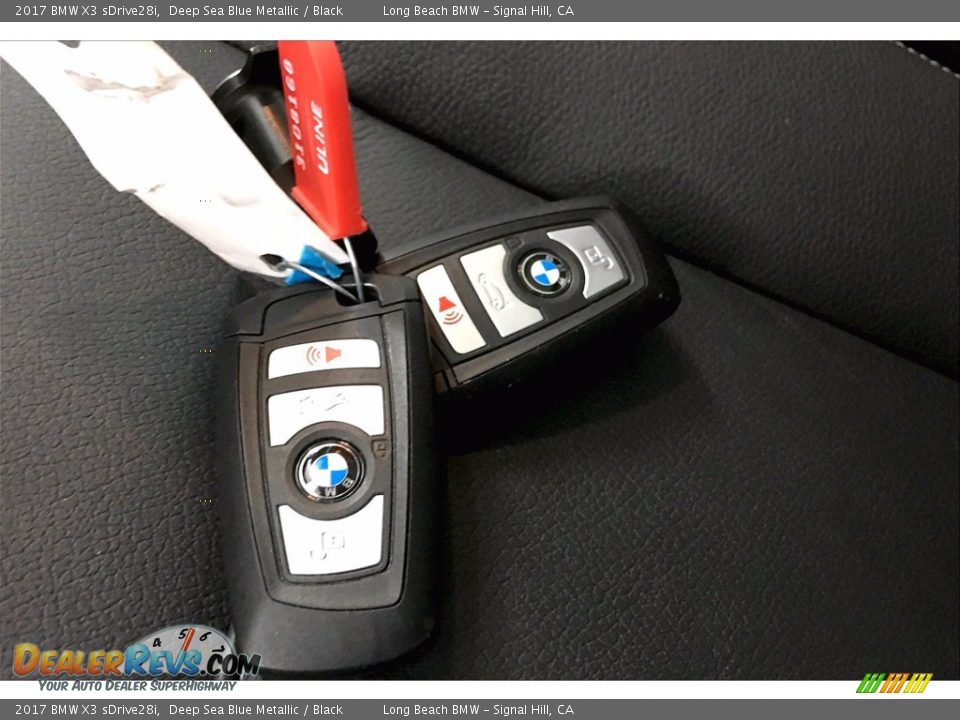 2017 BMW X3 sDrive28i Deep Sea Blue Metallic / Black Photo #11