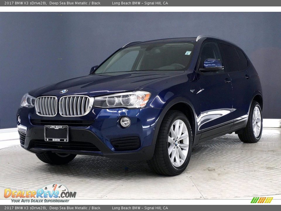 2017 BMW X3 sDrive28i Deep Sea Blue Metallic / Black Photo #12