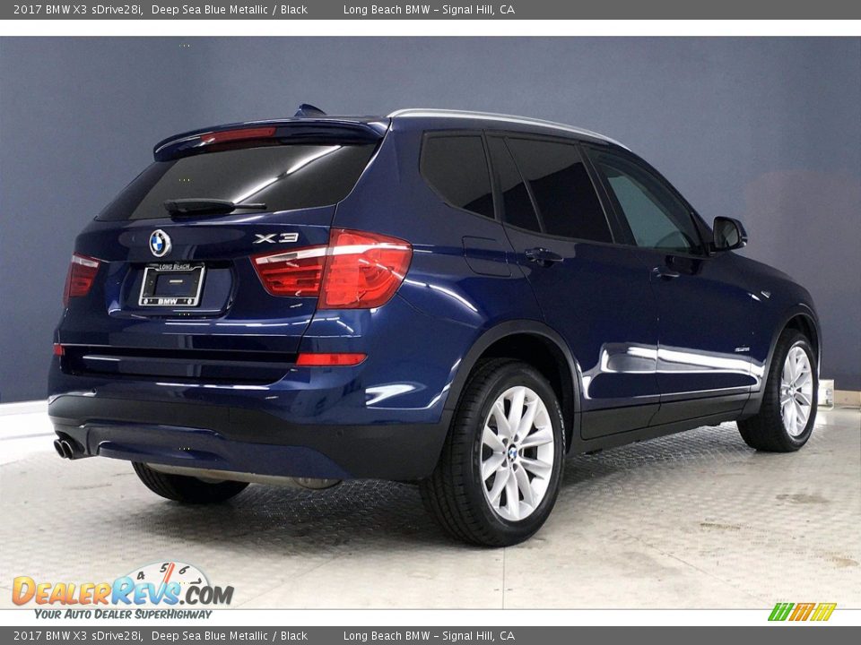 2017 BMW X3 sDrive28i Deep Sea Blue Metallic / Black Photo #13