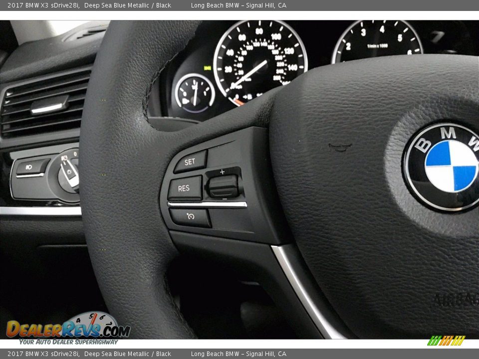 2017 BMW X3 sDrive28i Deep Sea Blue Metallic / Black Photo #18