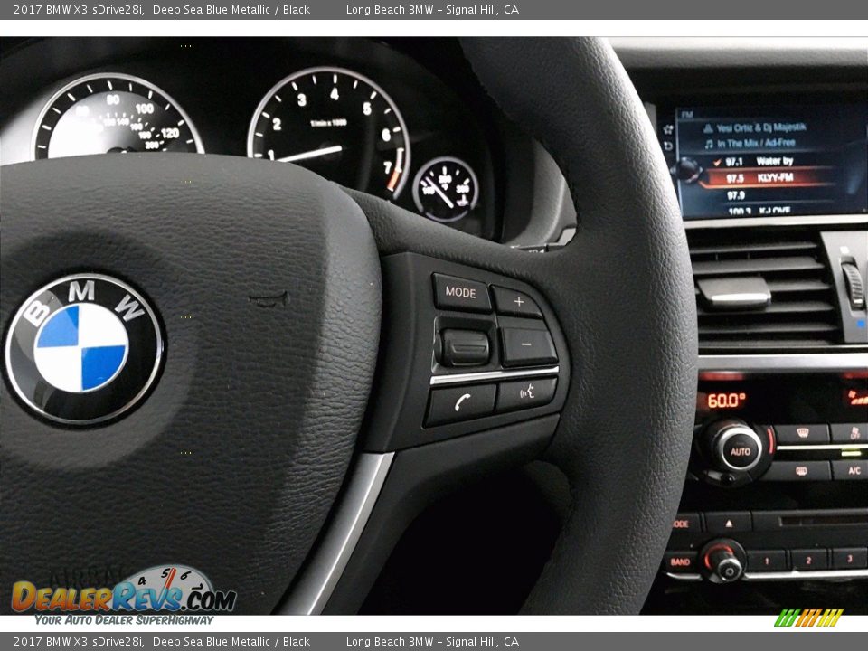 2017 BMW X3 sDrive28i Deep Sea Blue Metallic / Black Photo #19