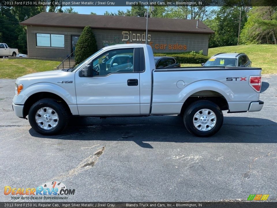 2013 Ford F150 XL Regular Cab Ingot Silver Metallic / Steel Gray Photo #1