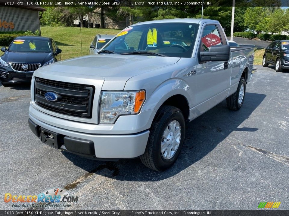 2013 Ford F150 XL Regular Cab Ingot Silver Metallic / Steel Gray Photo #2