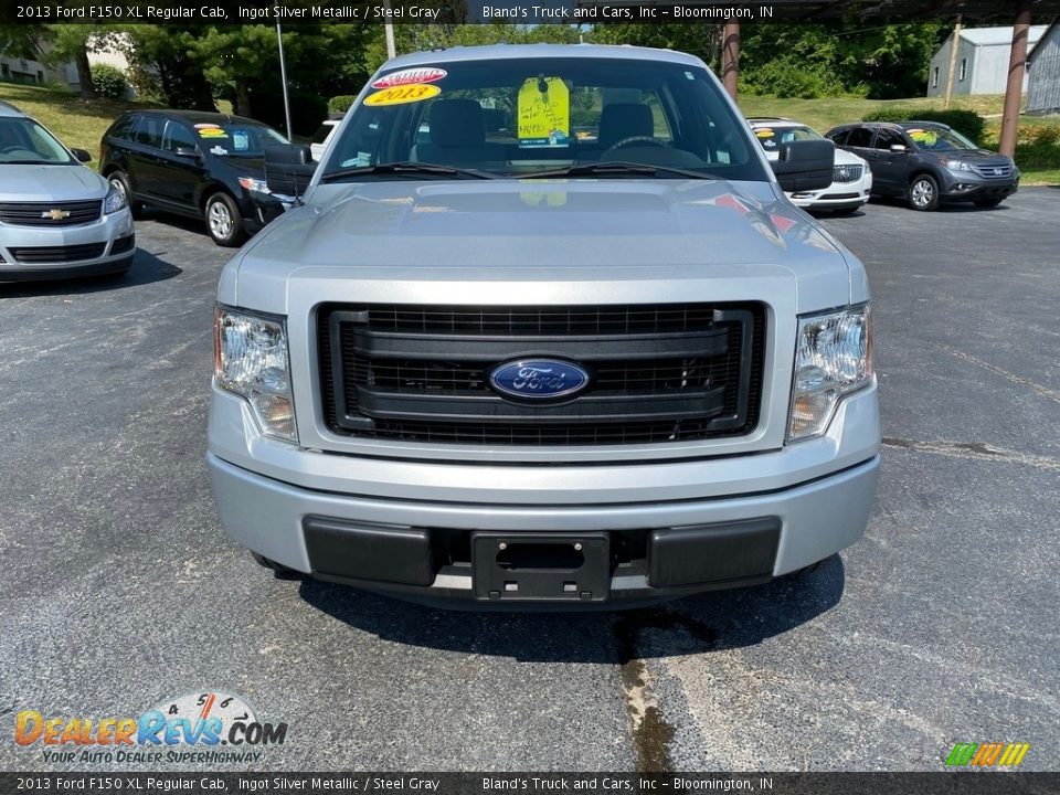 2013 Ford F150 XL Regular Cab Ingot Silver Metallic / Steel Gray Photo #3