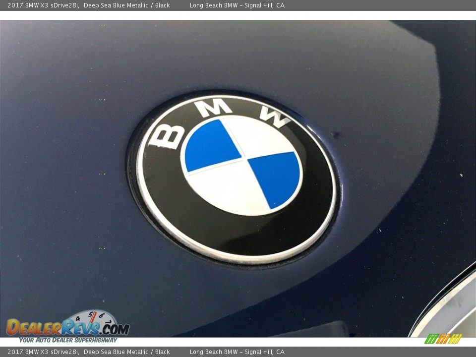 2017 BMW X3 sDrive28i Deep Sea Blue Metallic / Black Photo #33