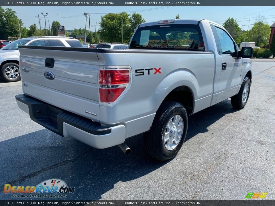 2013 Ford F150 XL Regular Cab Ingot Silver Metallic / Steel Gray Photo #6