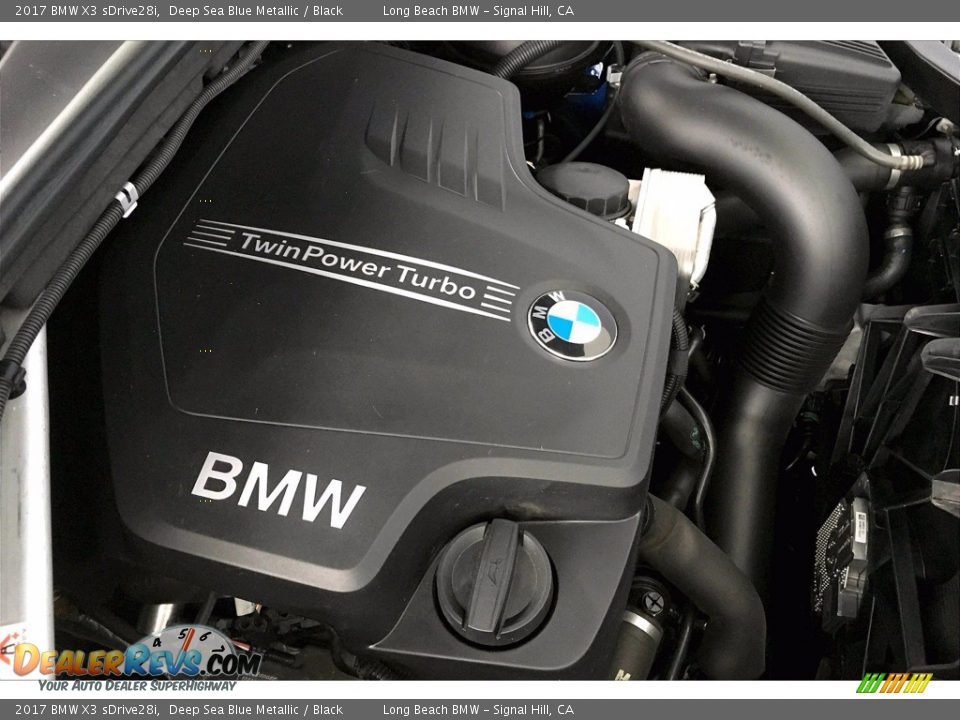 2017 BMW X3 sDrive28i Deep Sea Blue Metallic / Black Photo #35