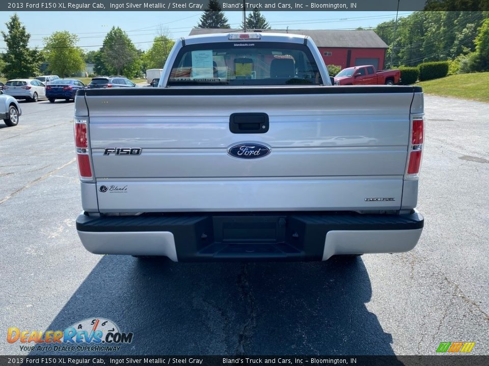 2013 Ford F150 XL Regular Cab Ingot Silver Metallic / Steel Gray Photo #7