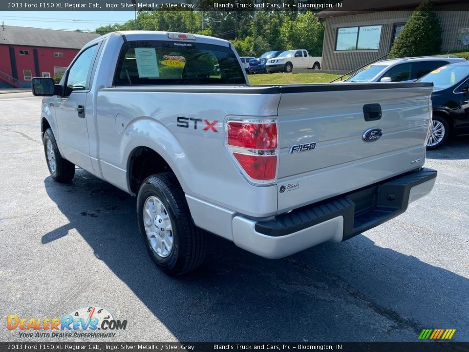 2013 Ford F150 XL Regular Cab Ingot Silver Metallic / Steel Gray Photo #8