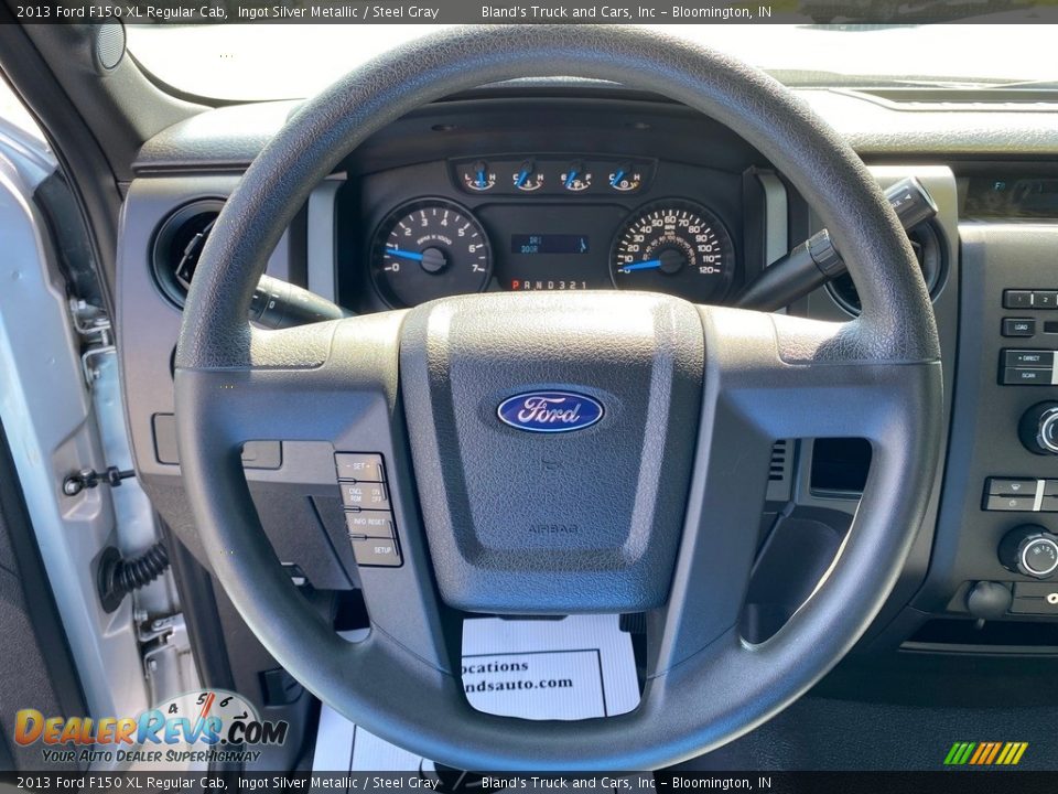 2013 Ford F150 XL Regular Cab Ingot Silver Metallic / Steel Gray Photo #13
