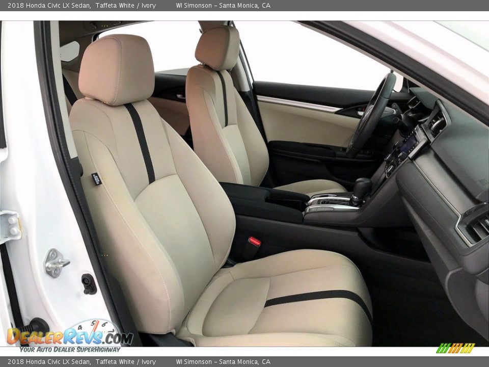 Front Seat of 2018 Honda Civic LX Sedan Photo #6
