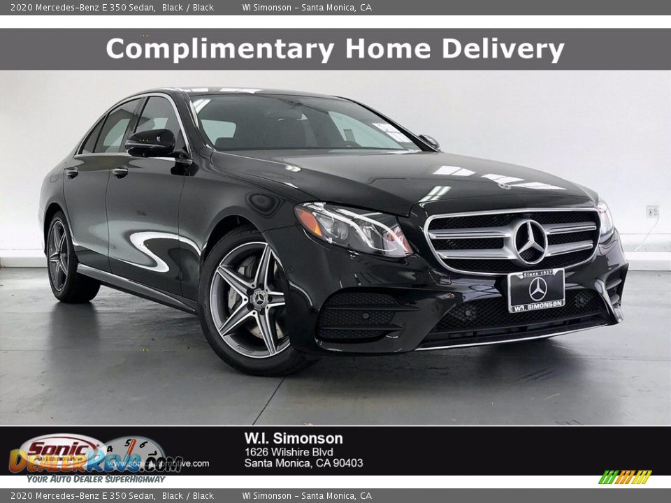 2020 Mercedes-Benz E 350 Sedan Black / Black Photo #1