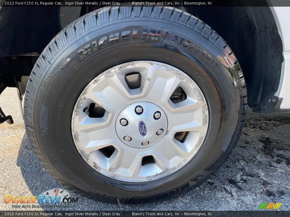 2013 Ford F150 XL Regular Cab Ingot Silver Metallic / Steel Gray Photo #25