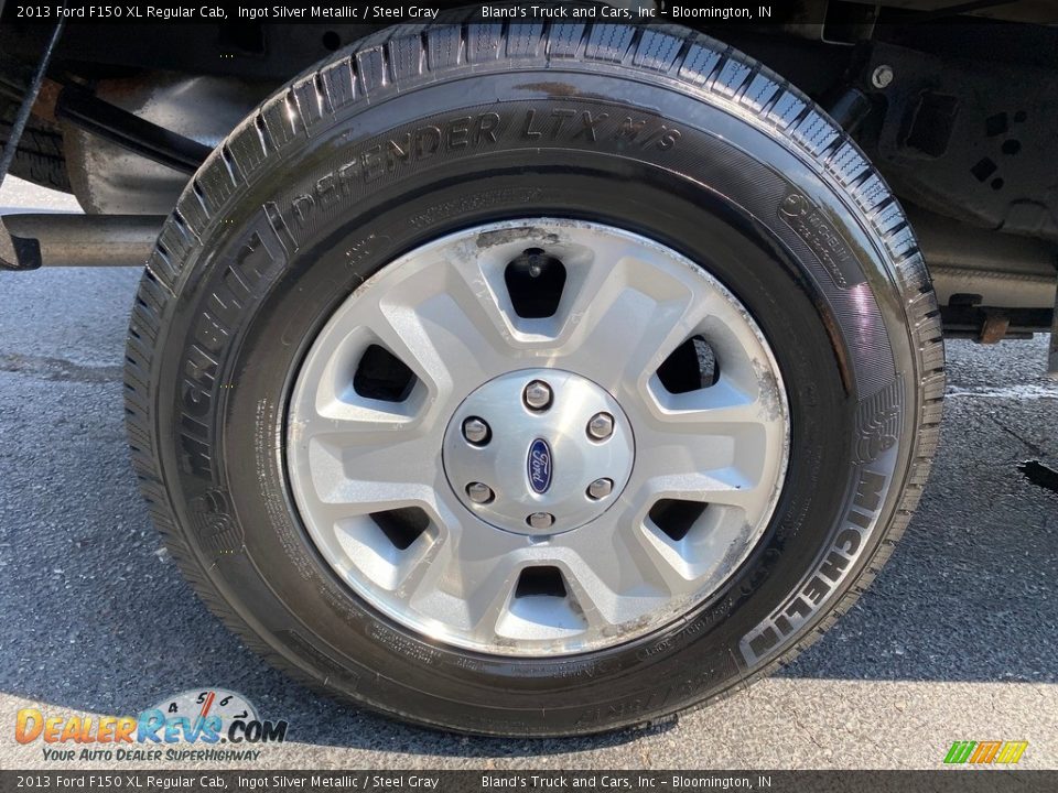 2013 Ford F150 XL Regular Cab Ingot Silver Metallic / Steel Gray Photo #27