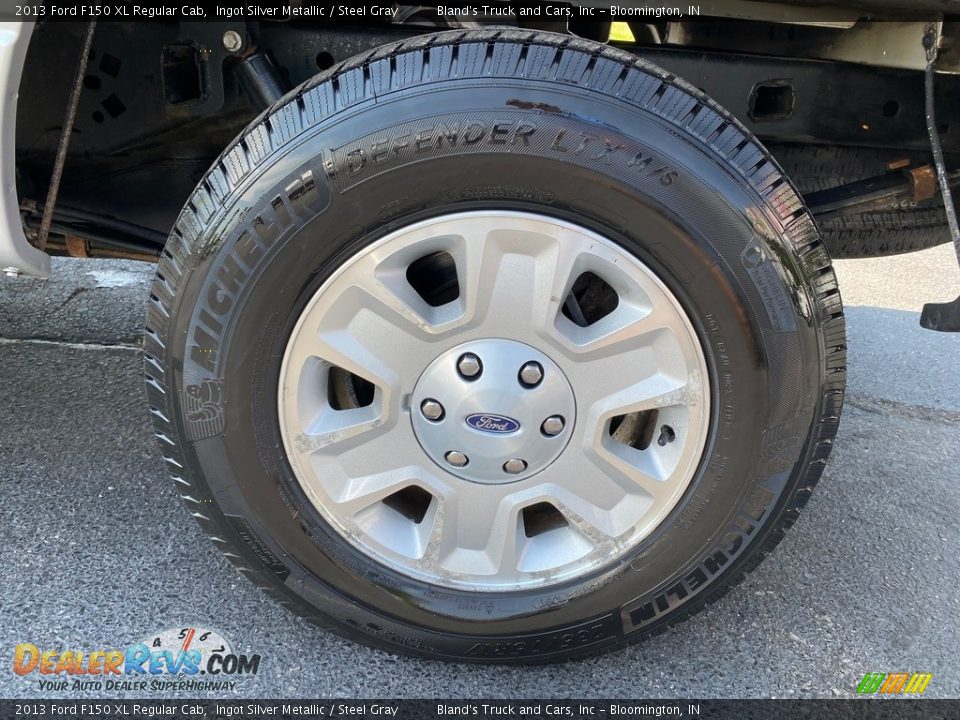 2013 Ford F150 XL Regular Cab Ingot Silver Metallic / Steel Gray Photo #28