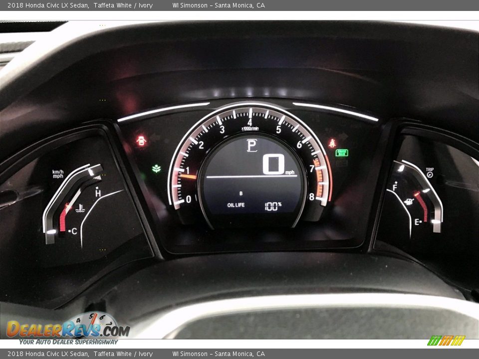 2018 Honda Civic LX Sedan Gauges Photo #20